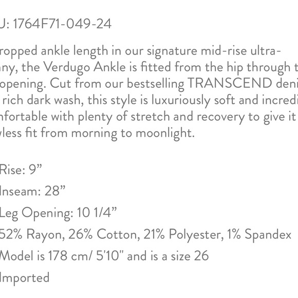 Paige verdugo Ankle pants size 24 beet. - Picture 6 of 6